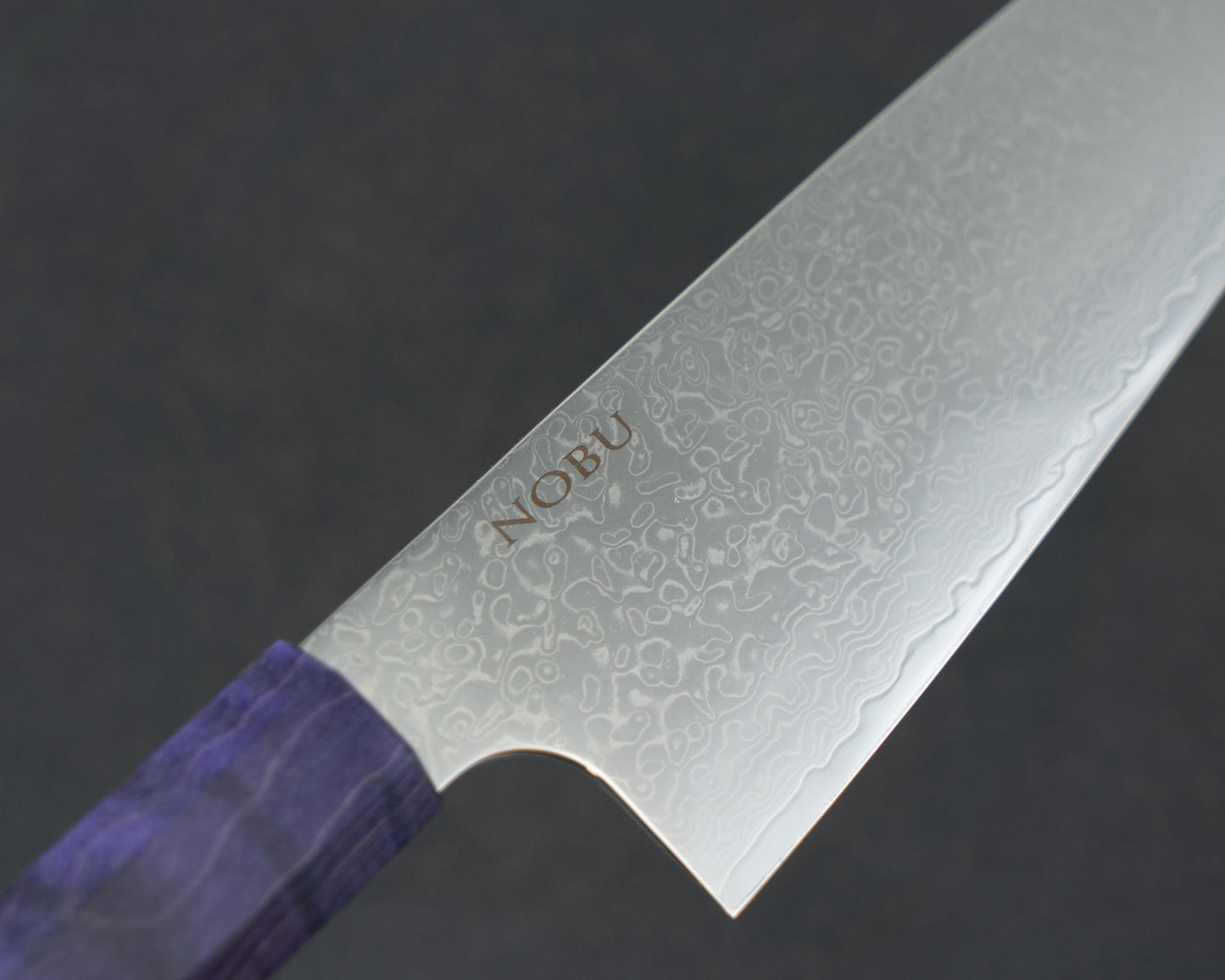 Ryky x Taku "Nobu" 220mm Damascus Chef Knife (Violet Handle)