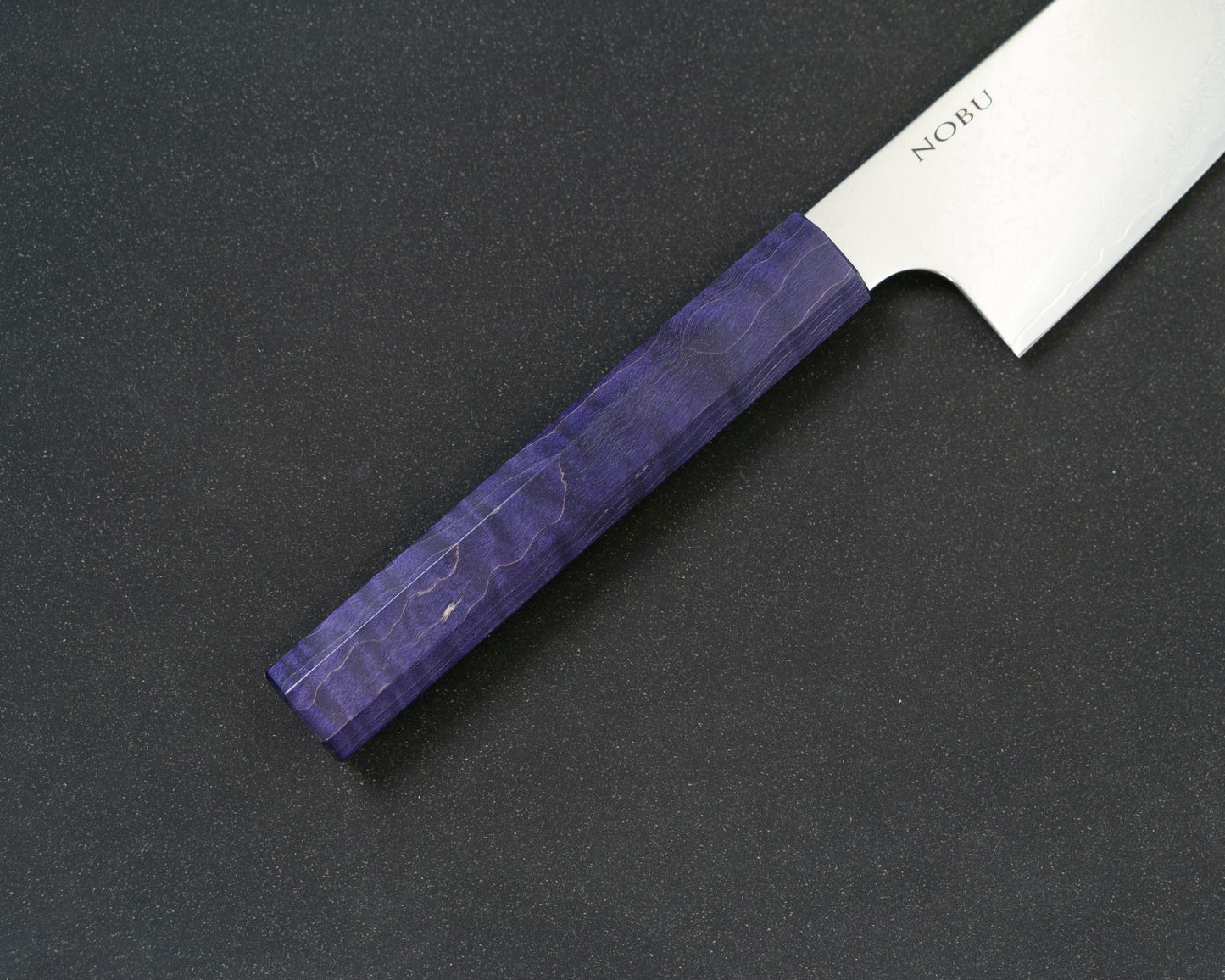 Ryky x Taku "Nobu" 220mm Damascus Chef Knife (Violet Handle)